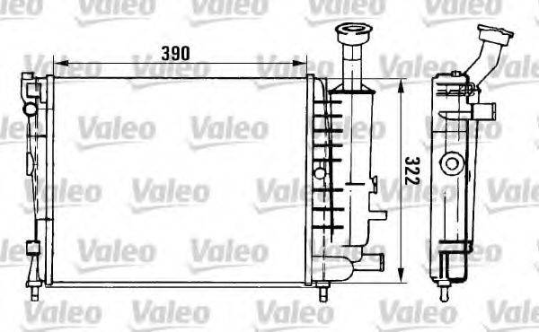 VALEO 961149 Радіатор, охолодження двигуна