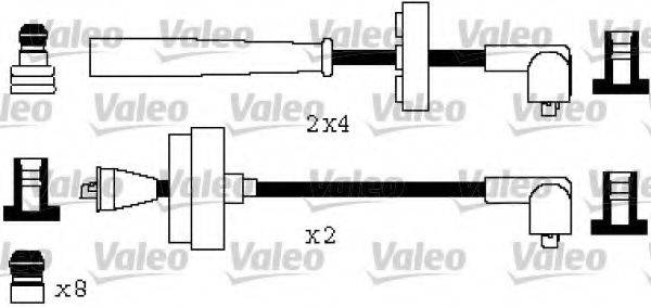 VALEO 346582 Комплект дротів запалювання