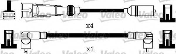 VALEO 346580 Комплект дротів запалювання