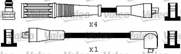 VALEO 346458 Комплект дротів запалювання