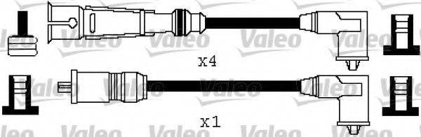 VALEO 346363 Комплект дротів запалювання