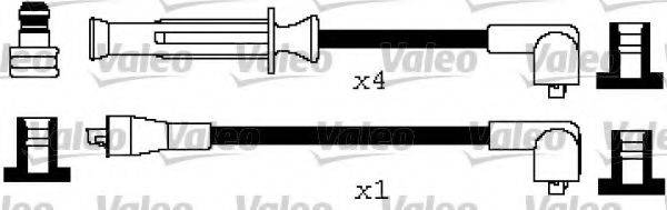 VALEO 346297 Комплект дротів запалювання