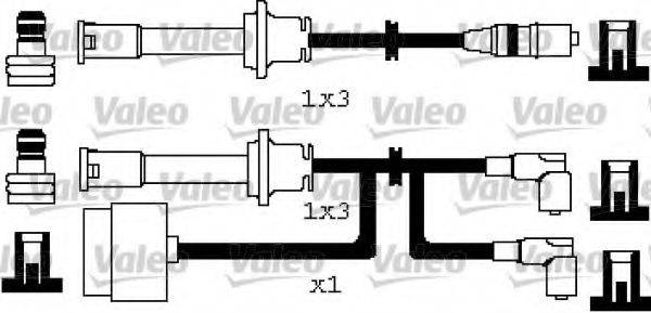 VALEO 346249 Комплект дротів запалювання