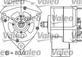 VALEO 437166 Генератор