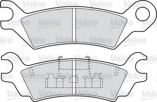 VALEO 551674 Комплект гальмівних колодок, дискове гальмо