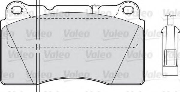 VALEO 598309 Комплект гальмівних колодок, дискове гальмо