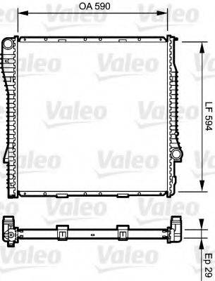 VALEO 734895 Радіатор, охолодження двигуна