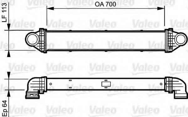 VALEO 818806 Інтеркулер