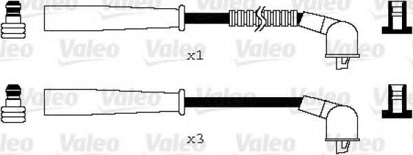 VALEO 346084 Комплект дротів запалювання