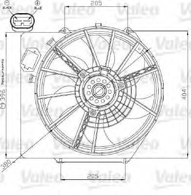 VALEO 696215 Електродвигун, вентилятор радіатора