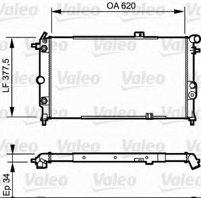 VALEO 731175 Радіатор, охолодження двигуна