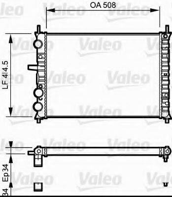 VALEO 731306 Радіатор, охолодження двигуна