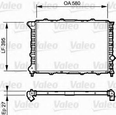 VALEO 732248 Радіатор, охолодження двигуна