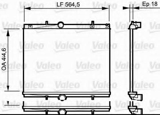 VALEO 735020 Радіатор, охолодження двигуна