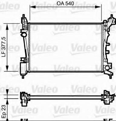 VALEO 735042 Радіатор, охолодження двигуна