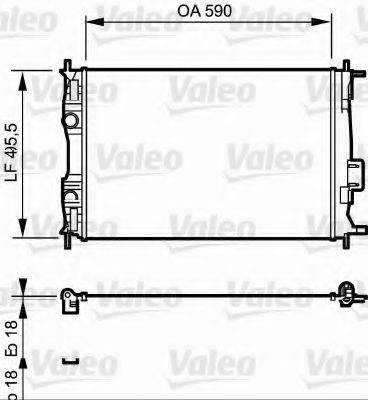 VALEO 735119 Радіатор, охолодження двигуна