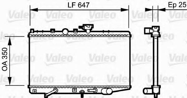 VALEO 734263 Радіатор, охолодження двигуна