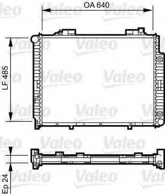 VALEO 735231 Радіатор, охолодження двигуна