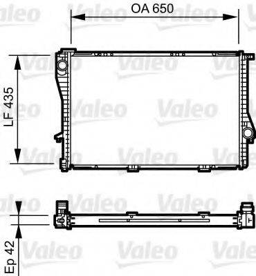 VALEO 735233 Радіатор, охолодження двигуна