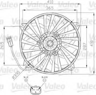 VALEO 696139 Вентилятор, охолодження двигуна