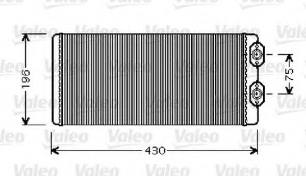 VALEO 812343 Теплообмінник, опалення салону