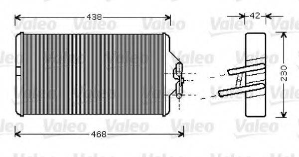 VALEO 812354 Теплообмінник, опалення салону