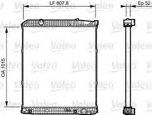 VALEO 733506 Радіатор, охолодження двигуна