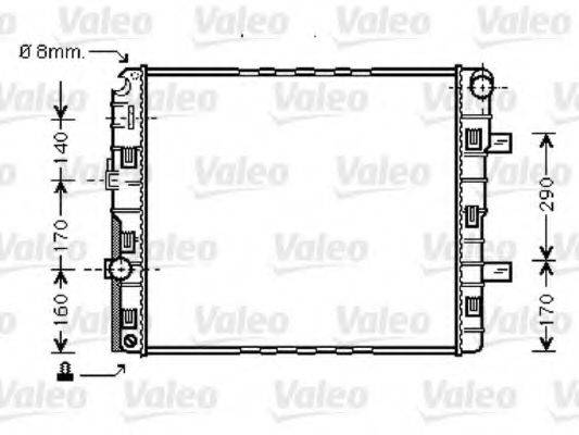 VALEO 733422 Радіатор, охолодження двигуна