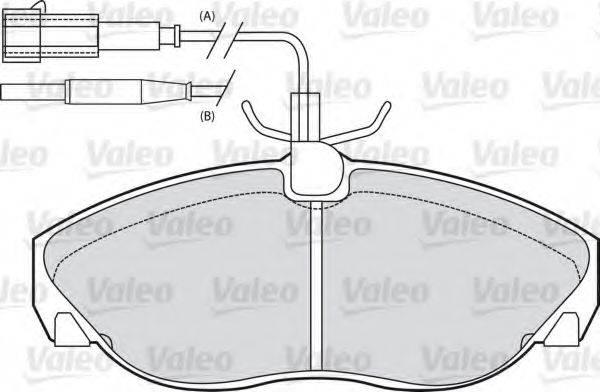 VALEO 540548 Комплект гальмівних колодок, дискове гальмо