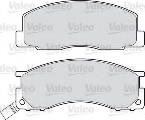 VALEO 598496 Комплект гальмівних колодок, дискове гальмо