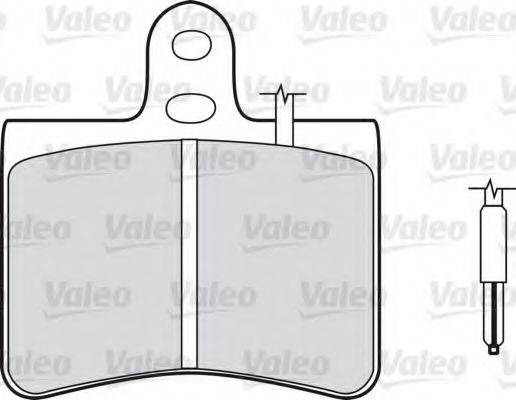 VALEO 540054 Комплект гальмівних колодок, дискове гальмо