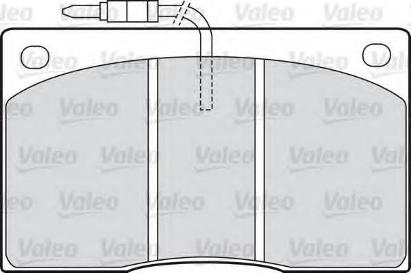 VALEO 598374 Комплект гальмівних колодок, дискове гальмо