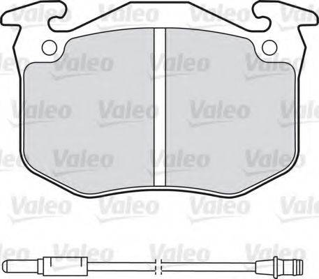 VALEO 598175 Комплект гальмівних колодок, дискове гальмо