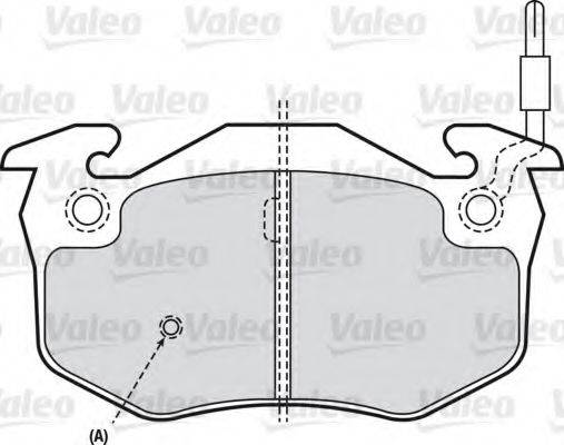 VALEO 540308 Комплект гальмівних колодок, дискове гальмо