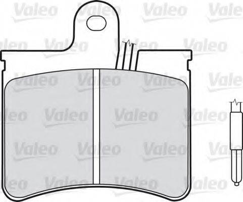 VALEO 598149 Комплект гальмівних колодок, дискове гальмо