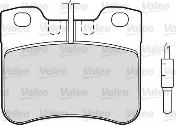 VALEO 540743 Комплект гальмівних колодок, дискове гальмо