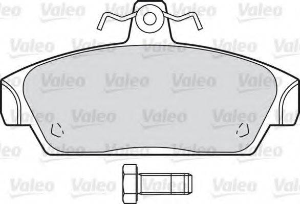 VALEO 598254 Комплект гальмівних колодок, дискове гальмо