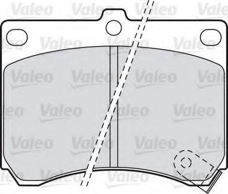 VALEO 598646 Комплект гальмівних колодок, дискове гальмо