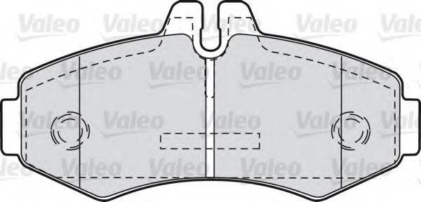 VALEO 598299 Комплект гальмівних колодок, дискове гальмо