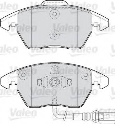 VALEO 598729 Комплект гальмівних колодок, дискове гальмо