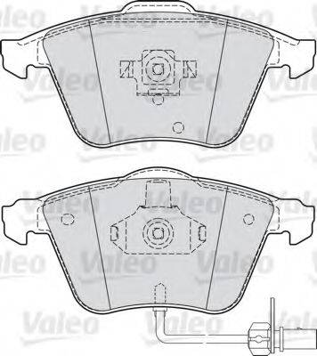 VALEO 598822 Комплект гальмівних колодок, дискове гальмо