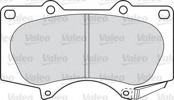 VALEO 598857 Комплект гальмівних колодок, дискове гальмо