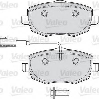 VALEO 601031 Комплект гальмівних колодок, дискове гальмо