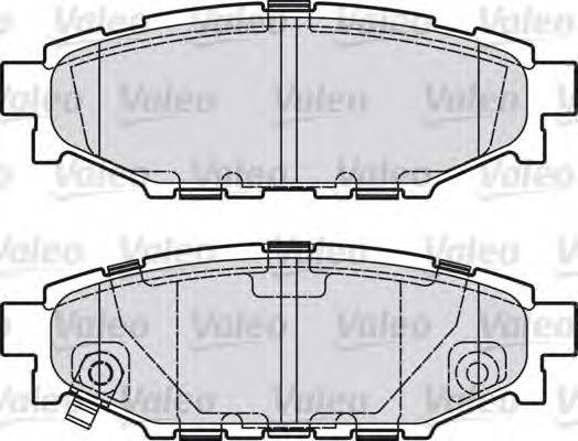 VALEO 598929 Комплект гальмівних колодок, дискове гальмо