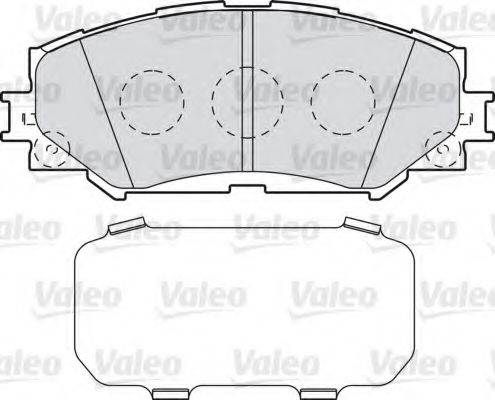 VALEO 598943 Комплект гальмівних колодок, дискове гальмо