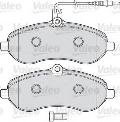 VALEO 598899 Комплект гальмівних колодок, дискове гальмо