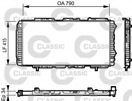 VALEO 231611 Радіатор, охолодження двигуна