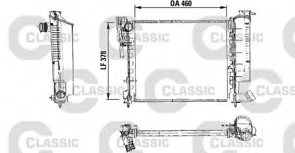 VALEO 316715 Радіатор, охолодження двигуна