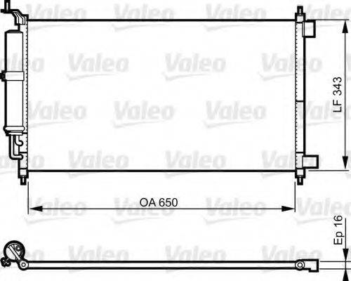 VALEO 814221 Конденсатор, кондиціонер