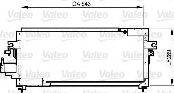 VALEO 814275 Конденсатор, кондиціонер